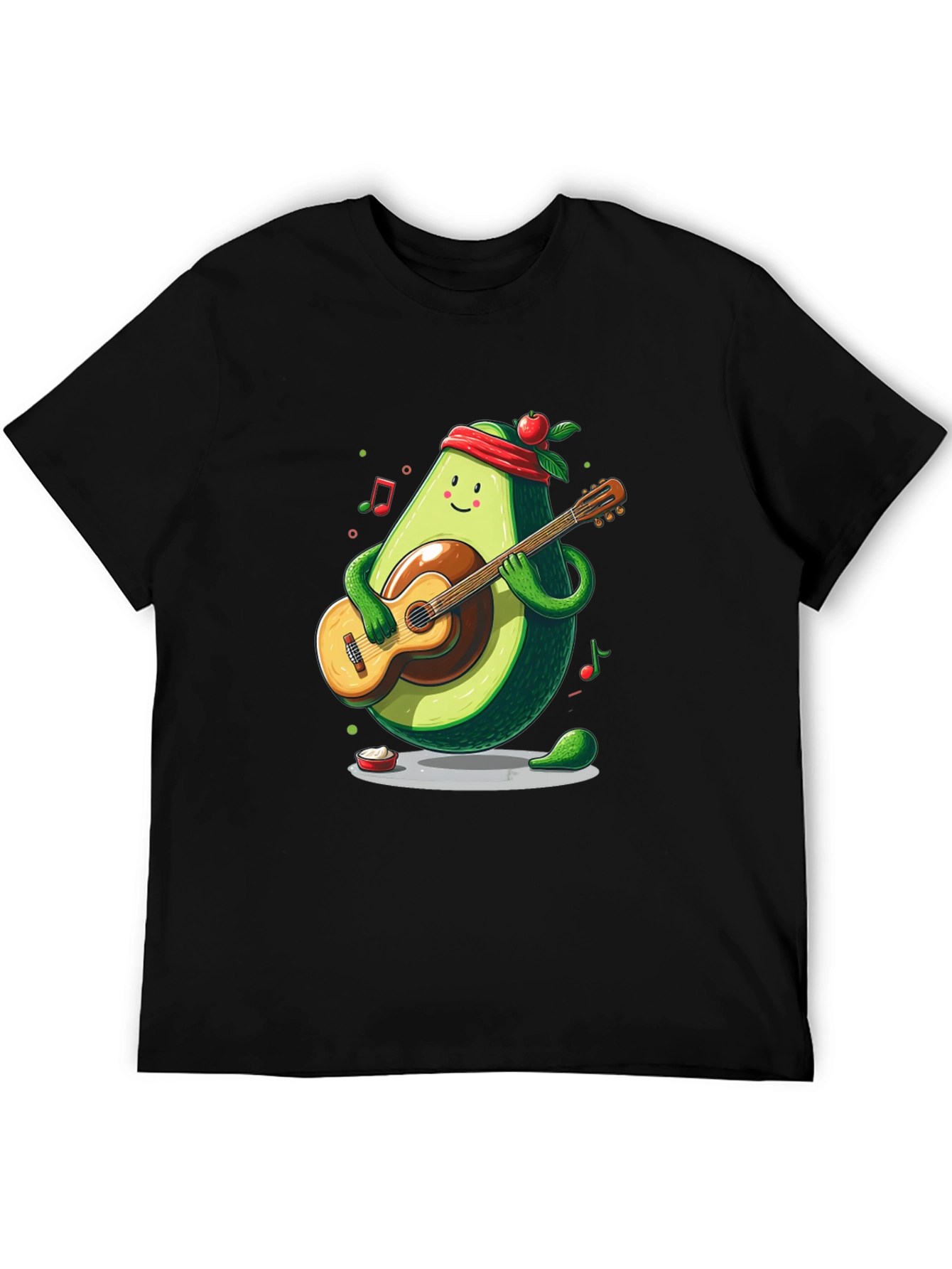Avocado Guitar Player T-Shirt - Funny Musician Tee
