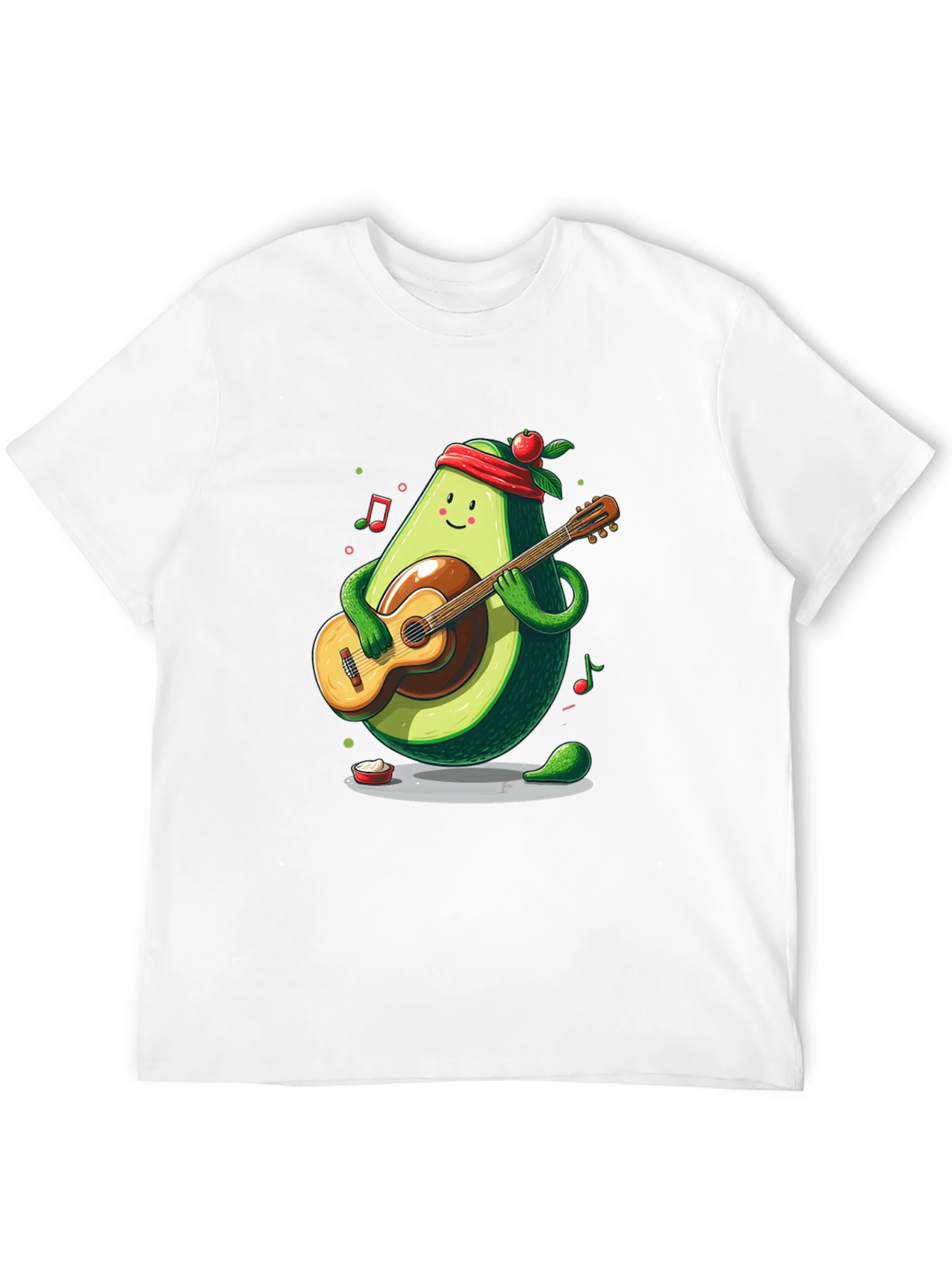 Avocado Guitar Player T-Shirt - Funny Musician Tee