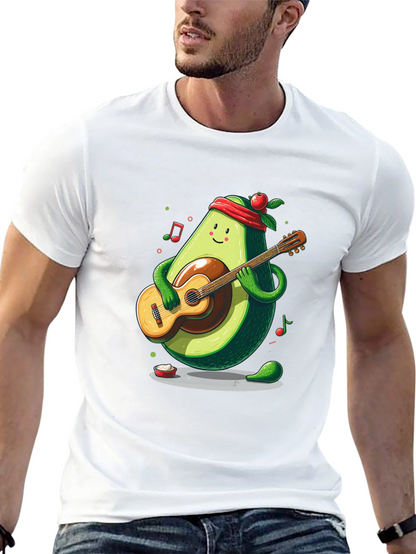 Avocado Guitar Player T-Shirt - Funny Musician Tee