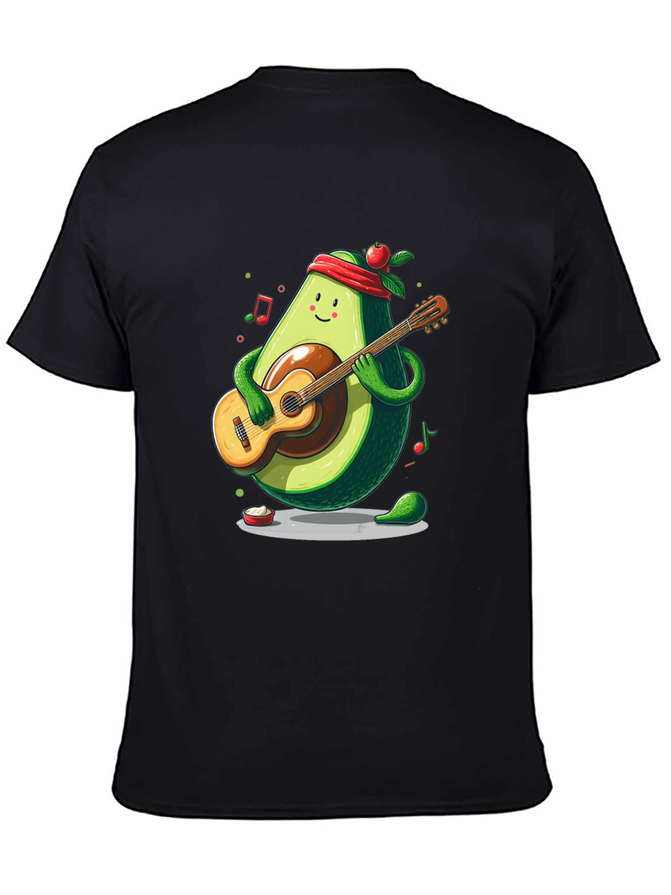 Avocado Guitar Player T-Shirt - Funny Musician Tee