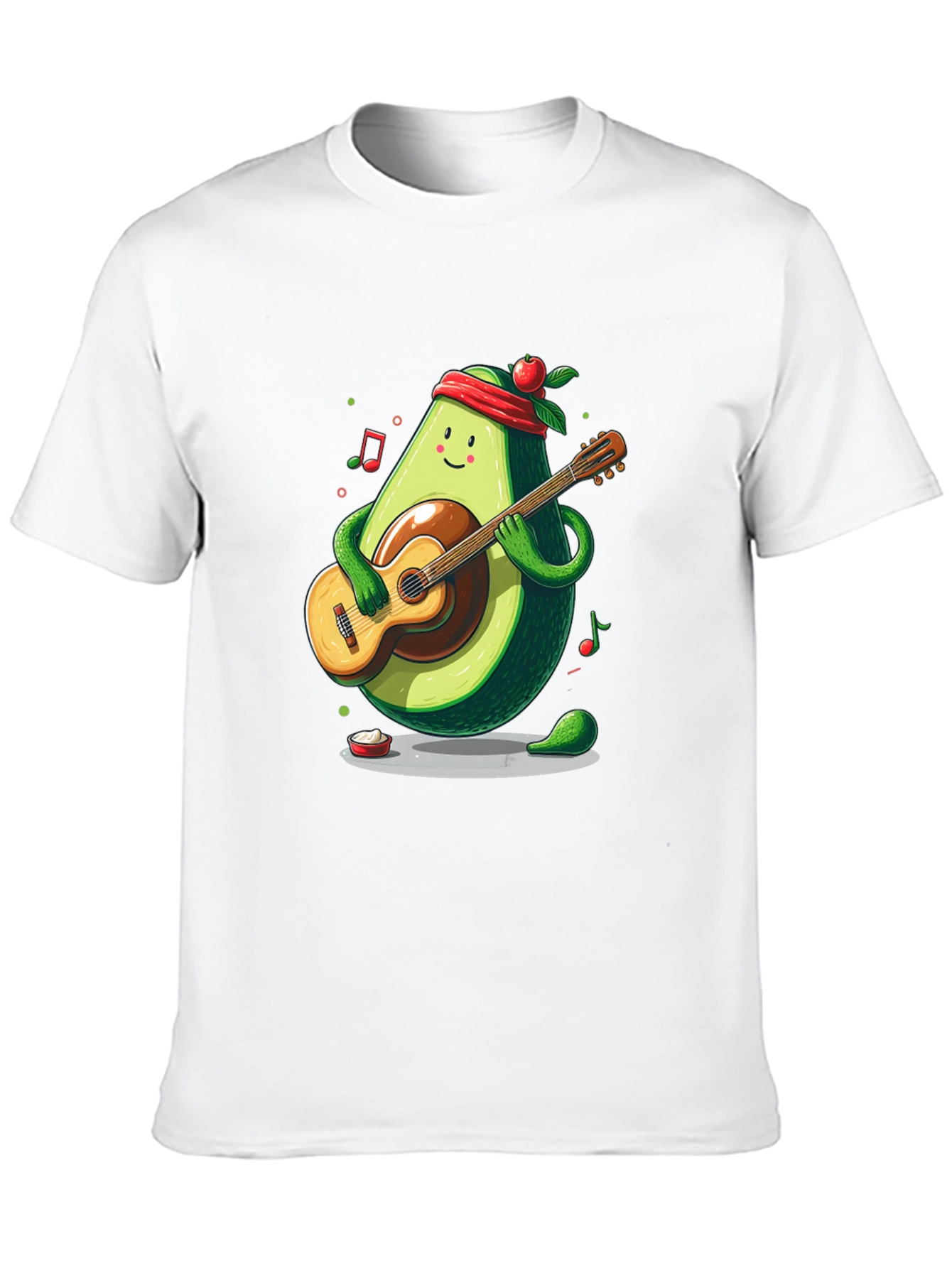 Avocado Guitar Player T-Shirt - Funny Musician Tee