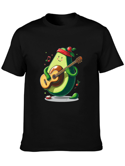 Avocado Guitar Player T-Shirt - Funny Musician Tee
