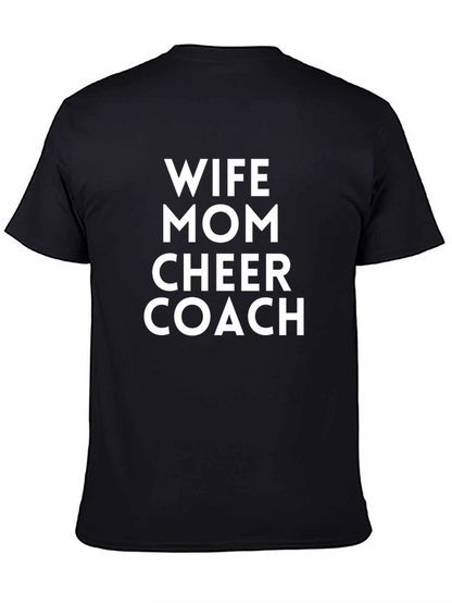 Wife Mom Cheer Coach Graphic Tee