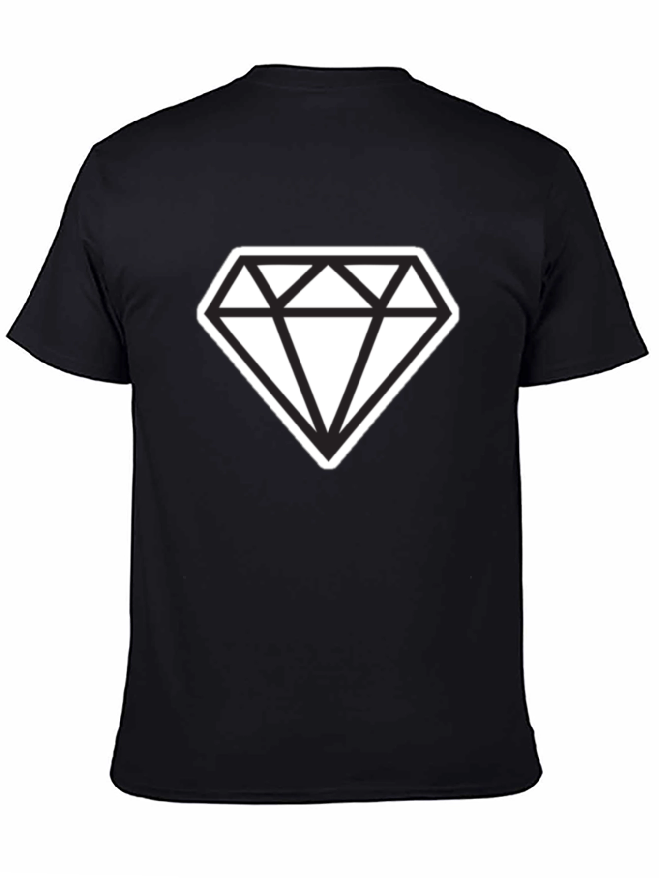 Bold Diamond Graphic Tee - Modern Style