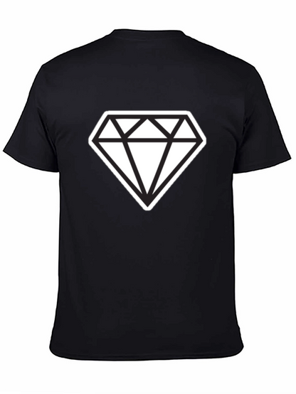 Bold Diamond Graphic Tee - Modern Style