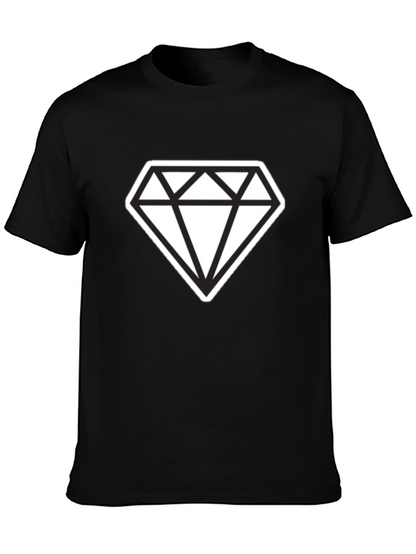Bold Diamond Graphic Tee - Modern Style
