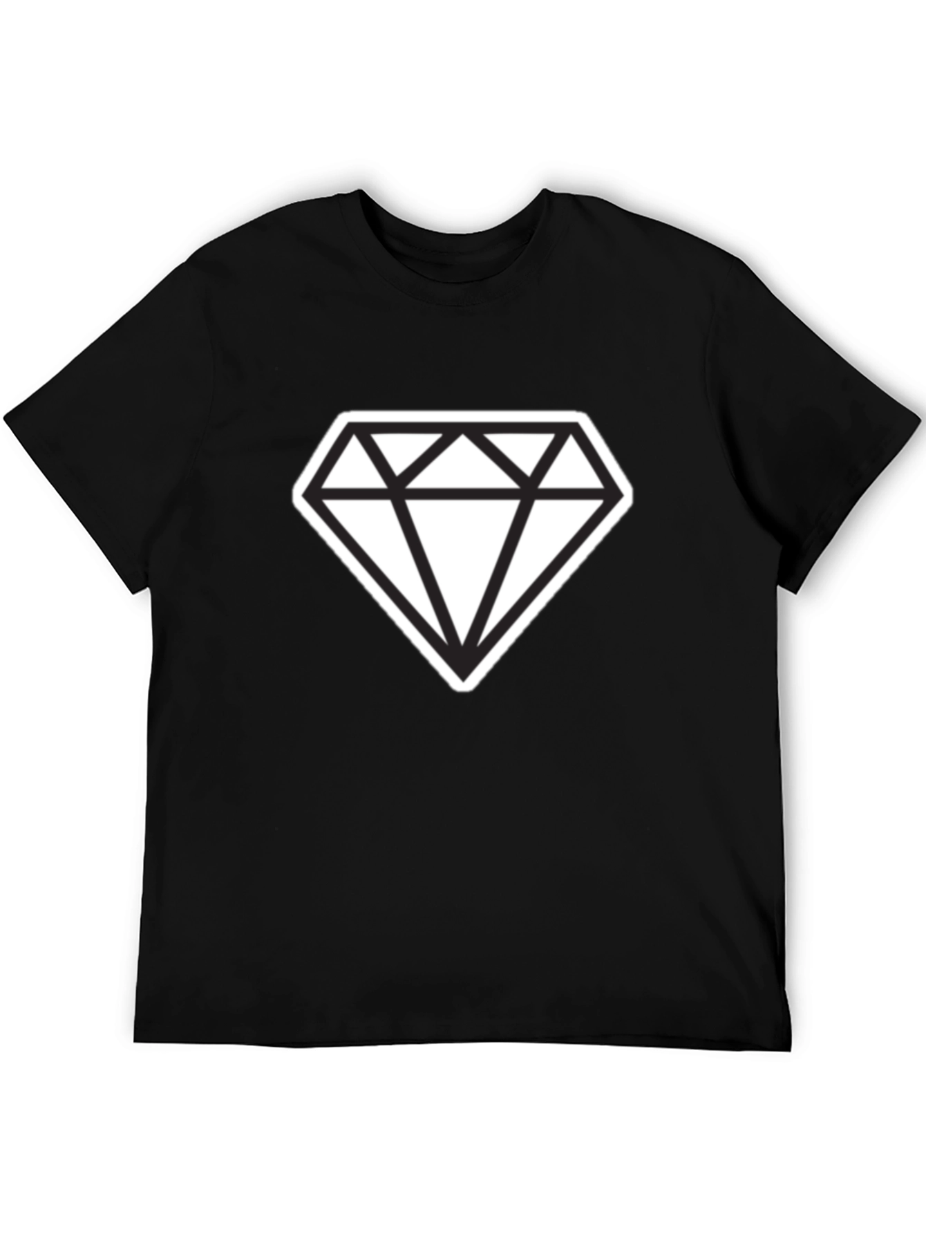 Bold Diamond Graphic Tee - Modern Style