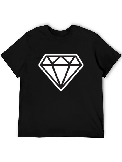Bold Diamond Graphic Tee - Modern Style