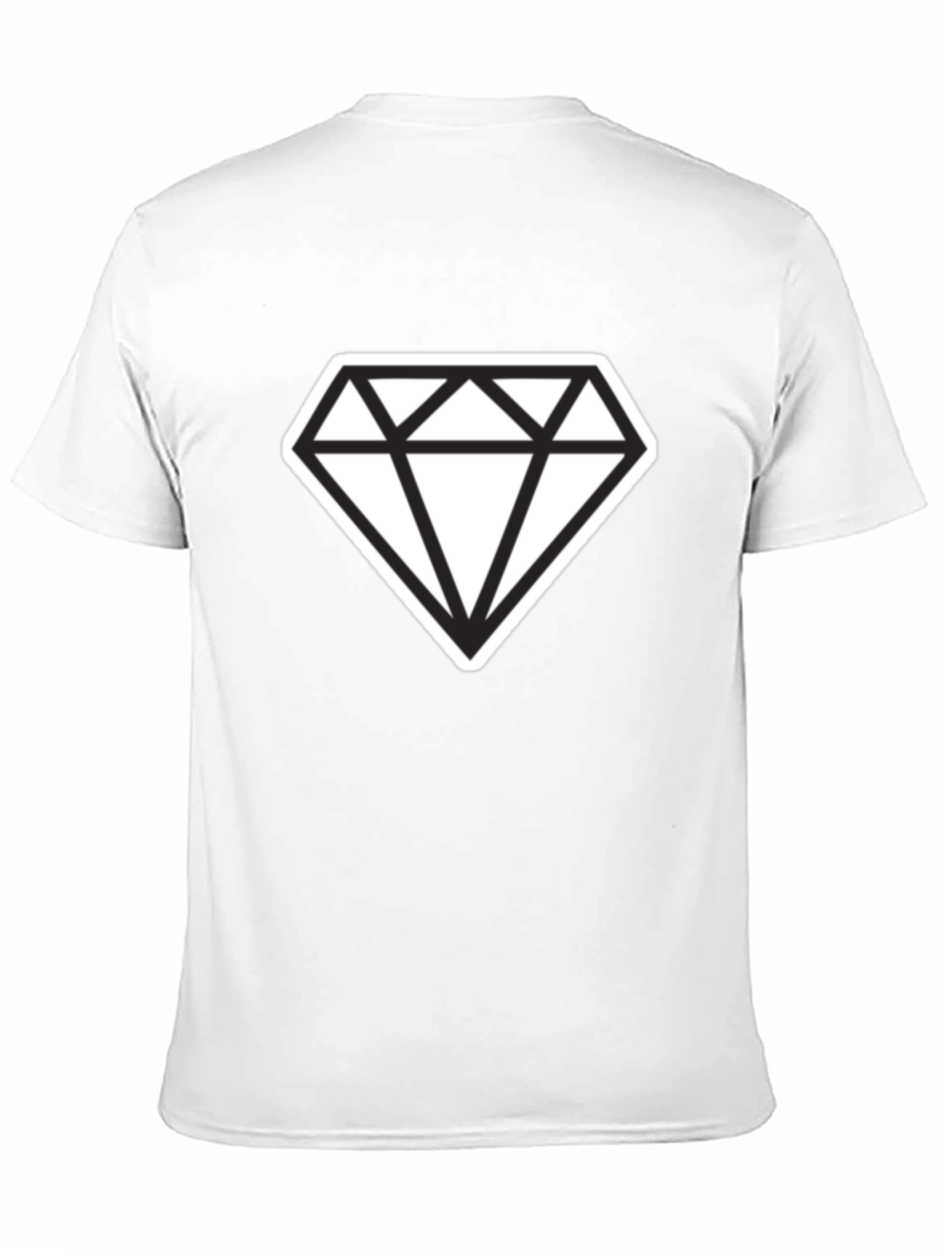 Bold Diamond Graphic Tee - Modern Style