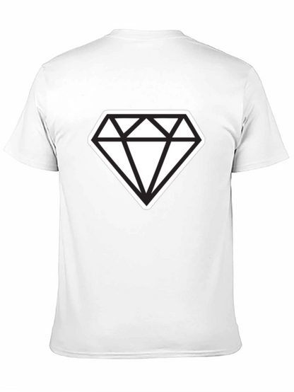 Bold Diamond Graphic Tee - Modern Style