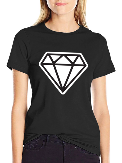 Bold Diamond Graphic Tee - Modern Style