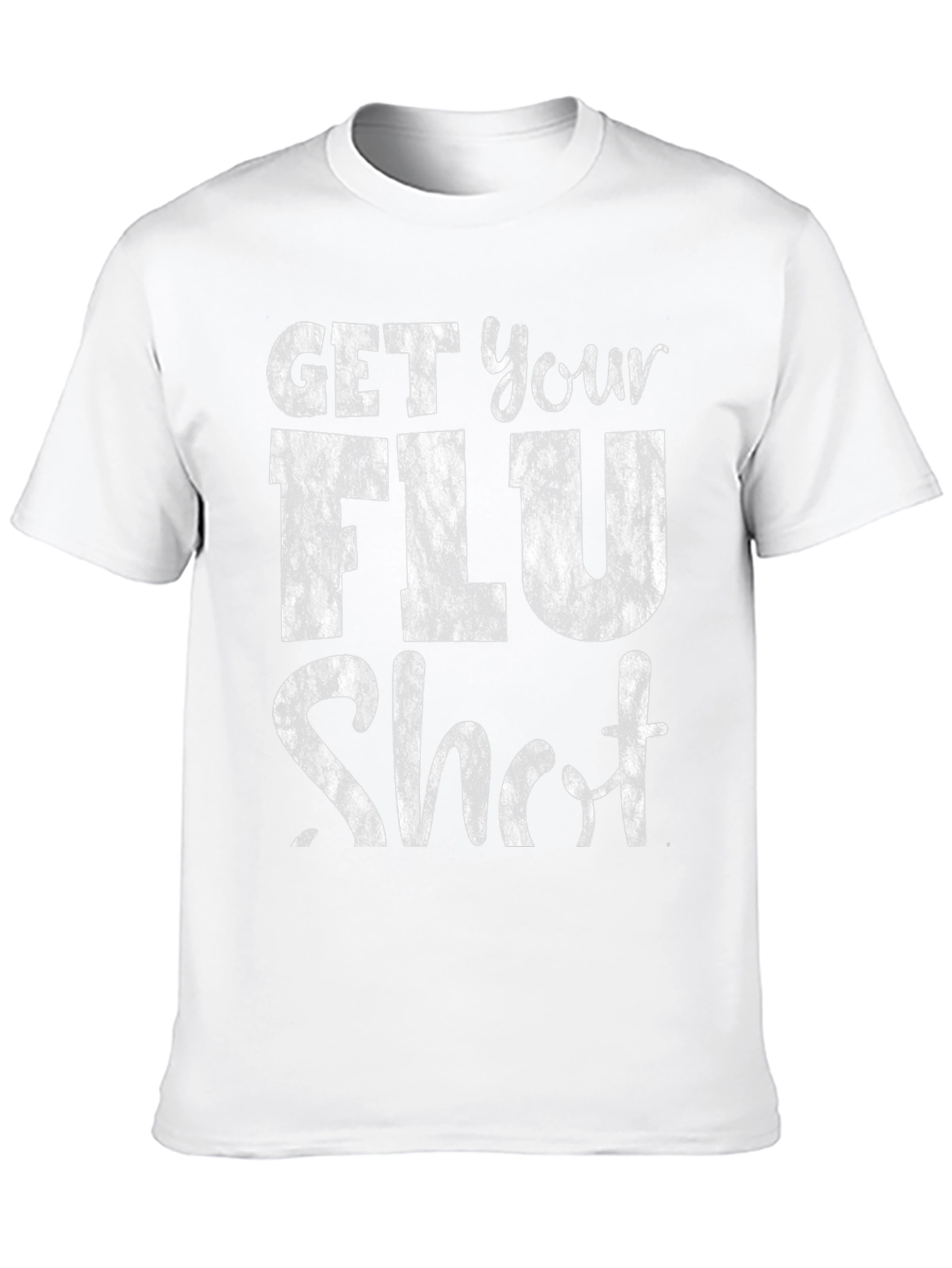 Get Your Flu Shot T-Shirt - Black Graphic Tee