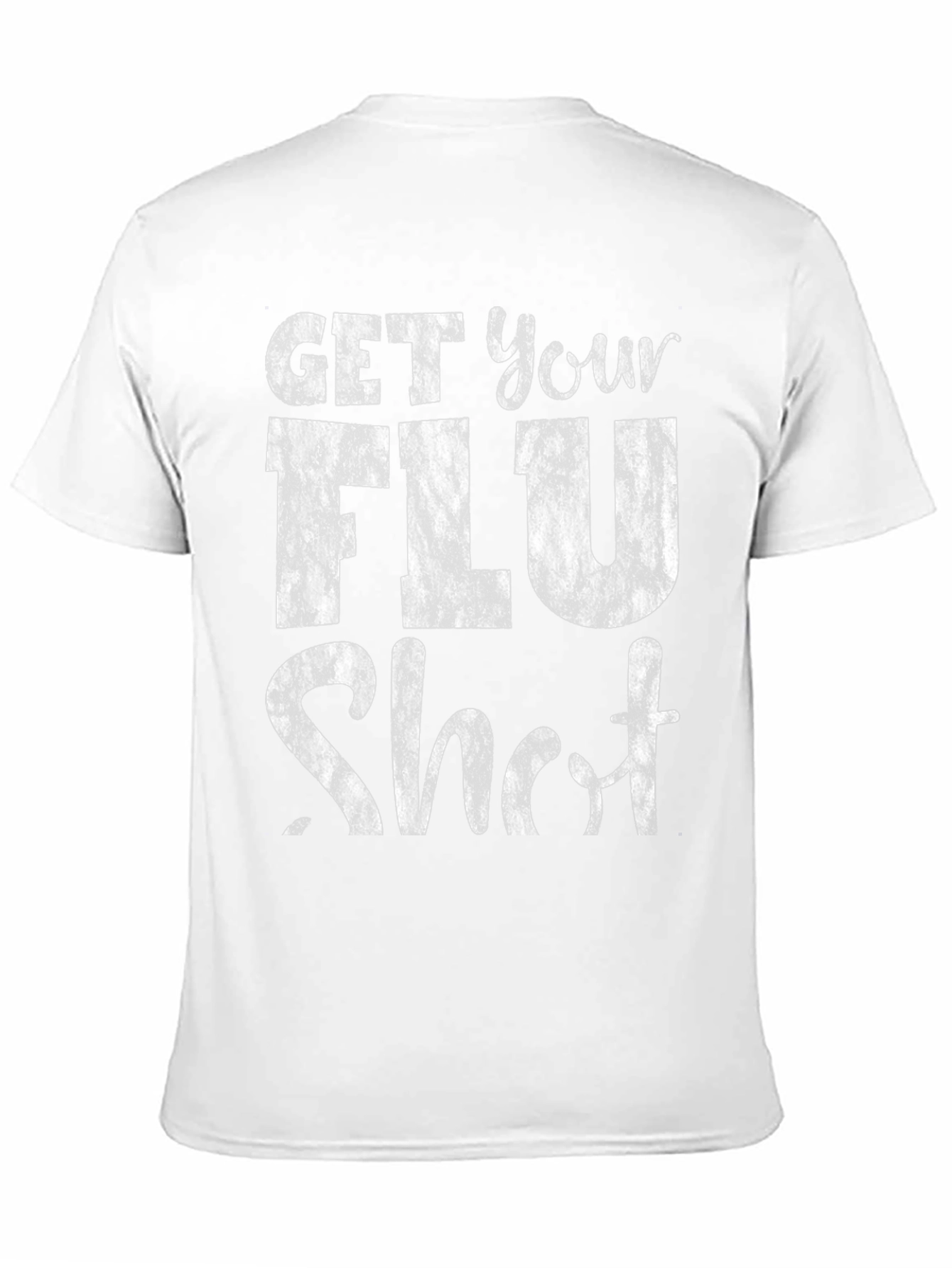 Get Your Flu Shot T-Shirt - Black Graphic Tee