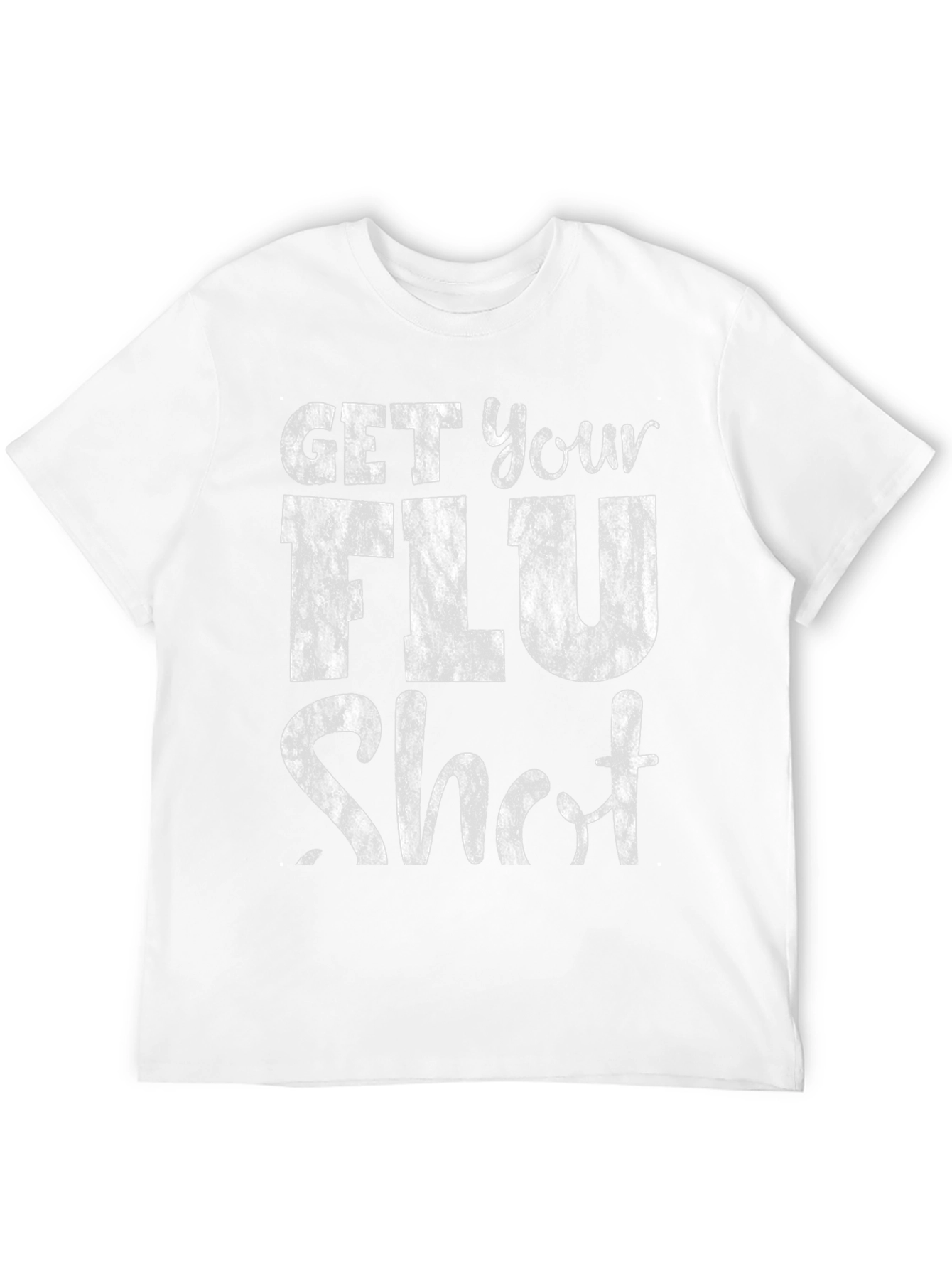 Get Your Flu Shot T-Shirt - Black Graphic Tee