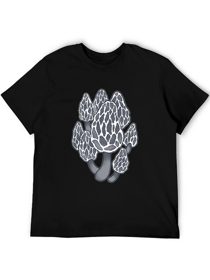 Mushroom Graphic Tee - Unique Morel Design