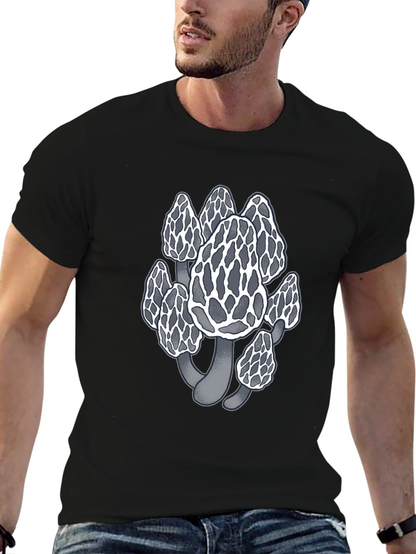 Mushroom Graphic Tee - Unique Morel Design