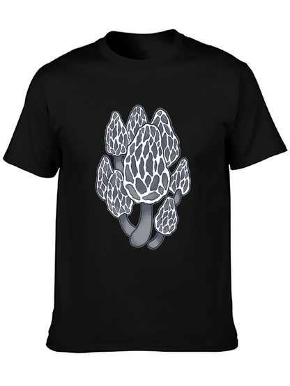 Mushroom Graphic Tee - Unique Morel Design