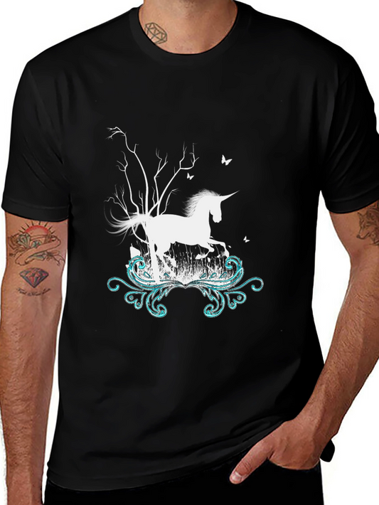 Unicorn Graphic Print T-Shirt
