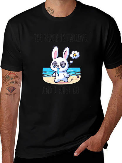 Beach Calling Bunny T-Shirt