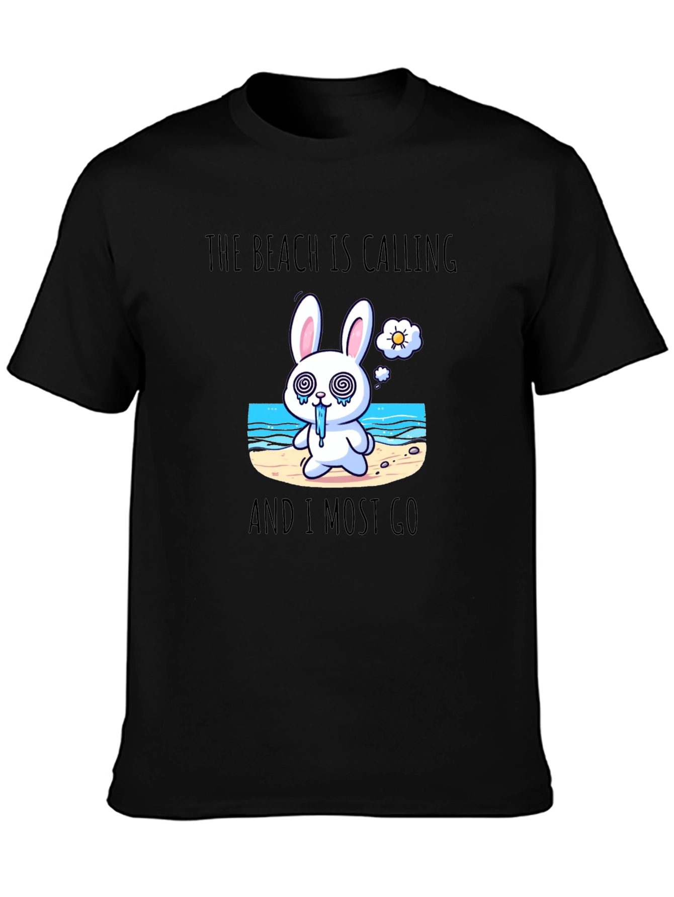 Beach Calling Bunny T-Shirt