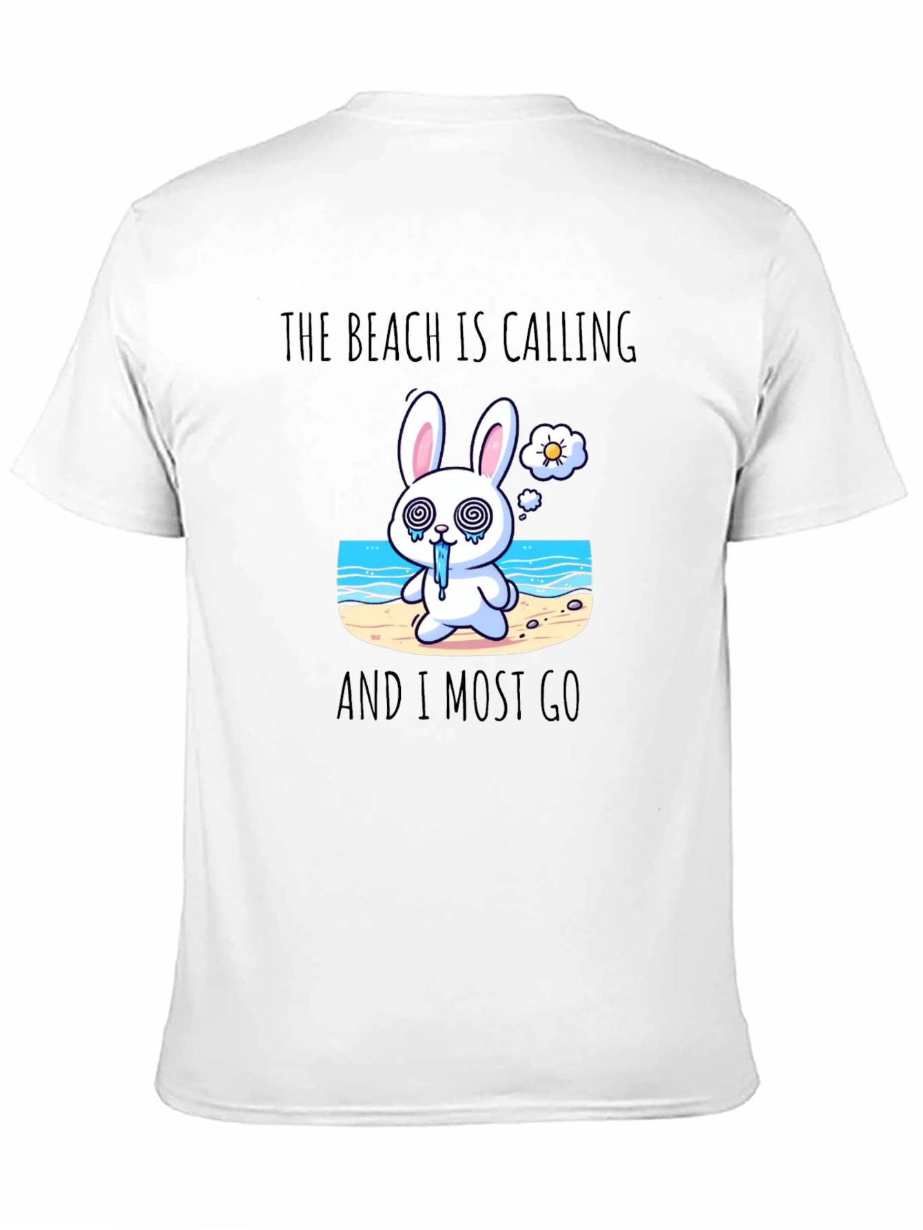 Beach Calling Bunny T-Shirt