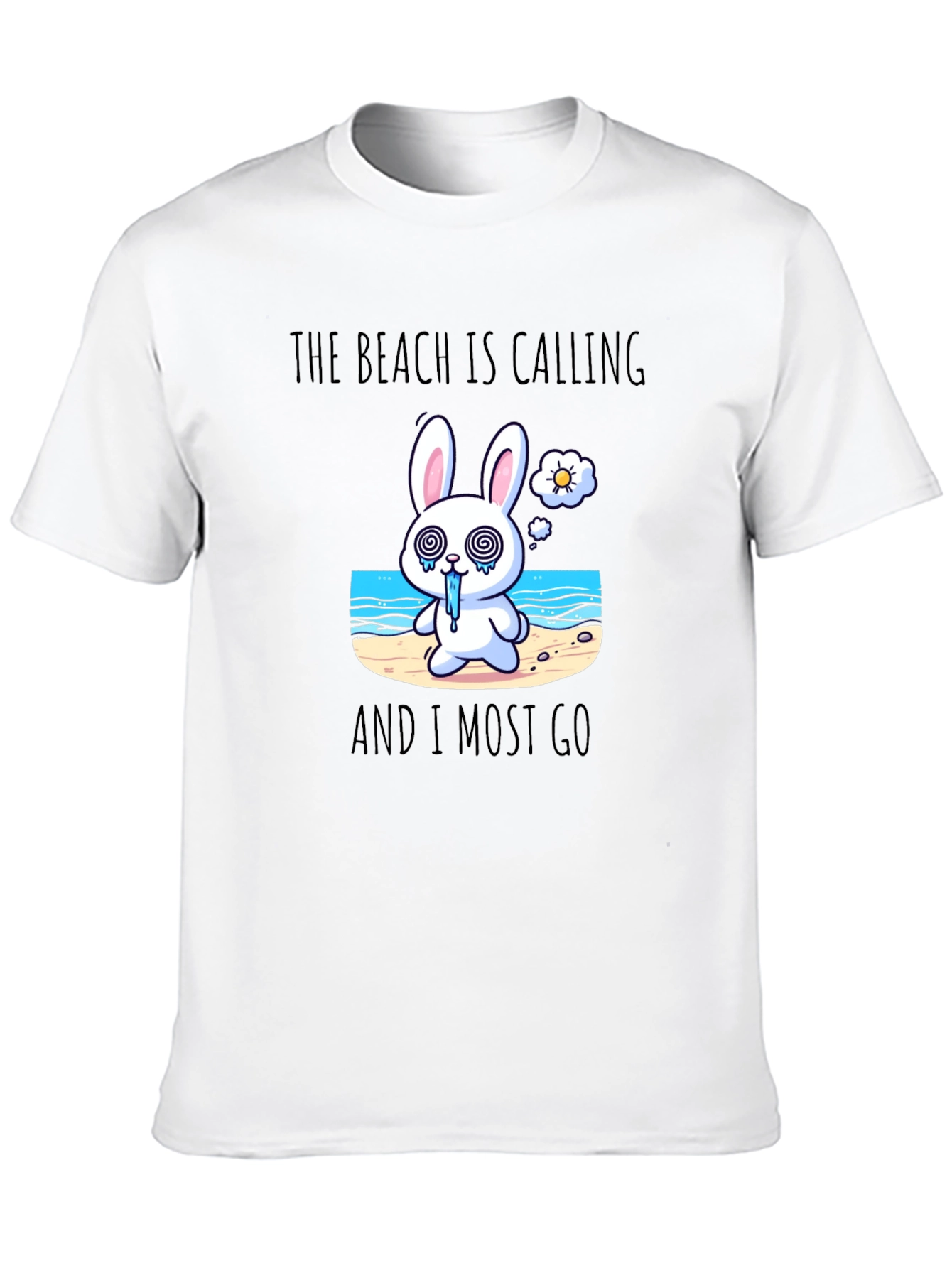 Beach Calling Bunny T-Shirt