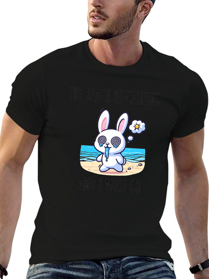 Beach Calling Bunny T-Shirt