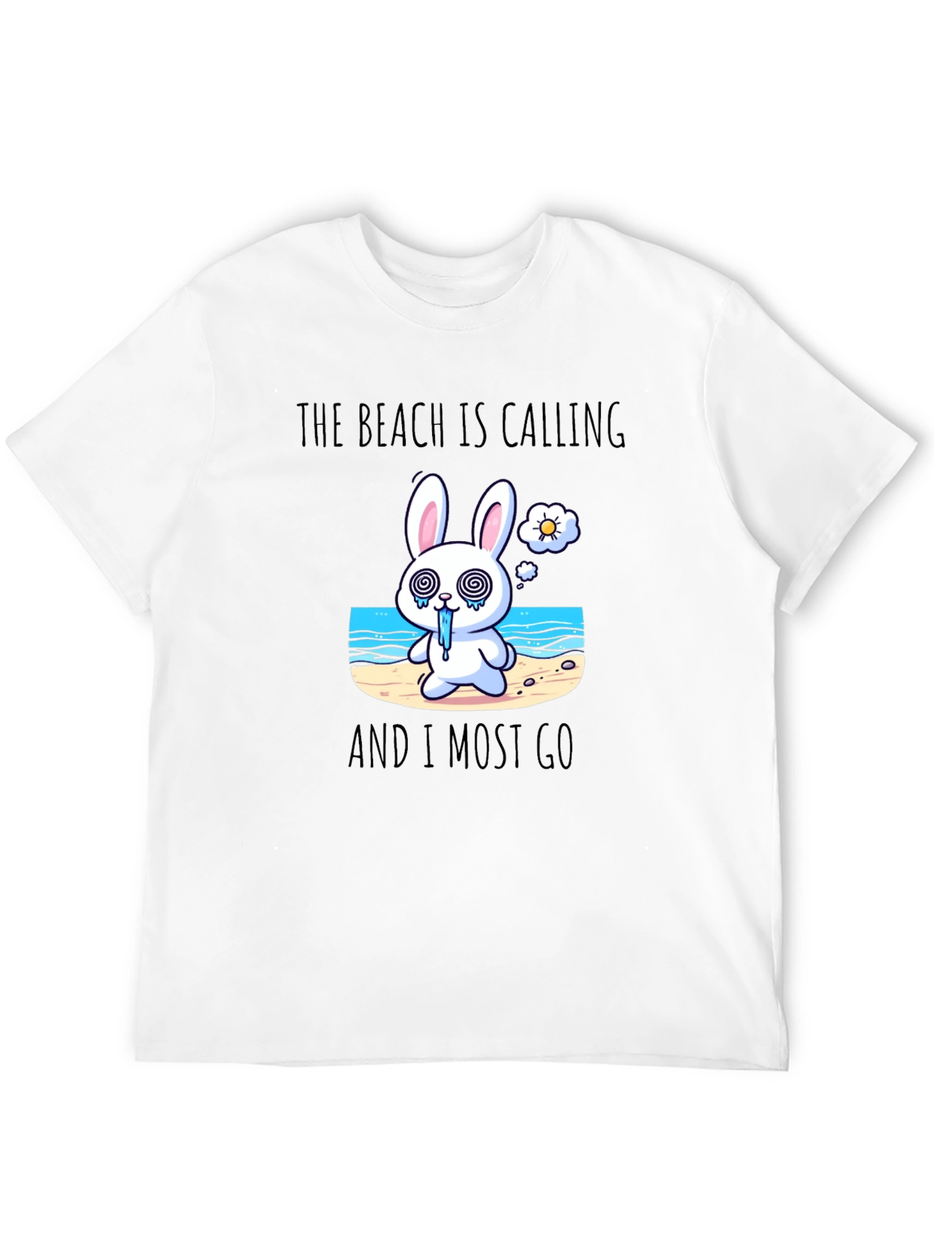 Beach Calling Bunny T-Shirt