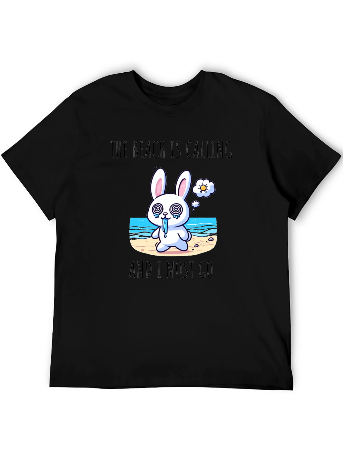 Beach Calling Bunny T-Shirt