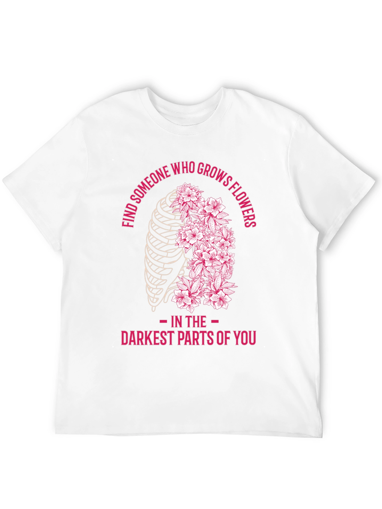 Floral Rib Cage Graphic T-Shirt