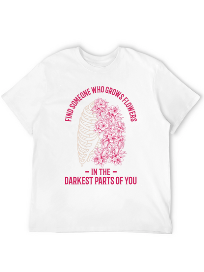 Floral Rib Cage Graphic T-Shirt