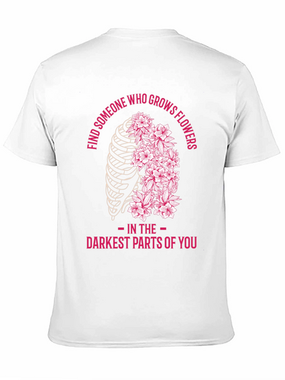 Floral Rib Cage Graphic T-Shirt
