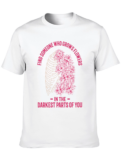 Floral Rib Cage Graphic T-Shirt