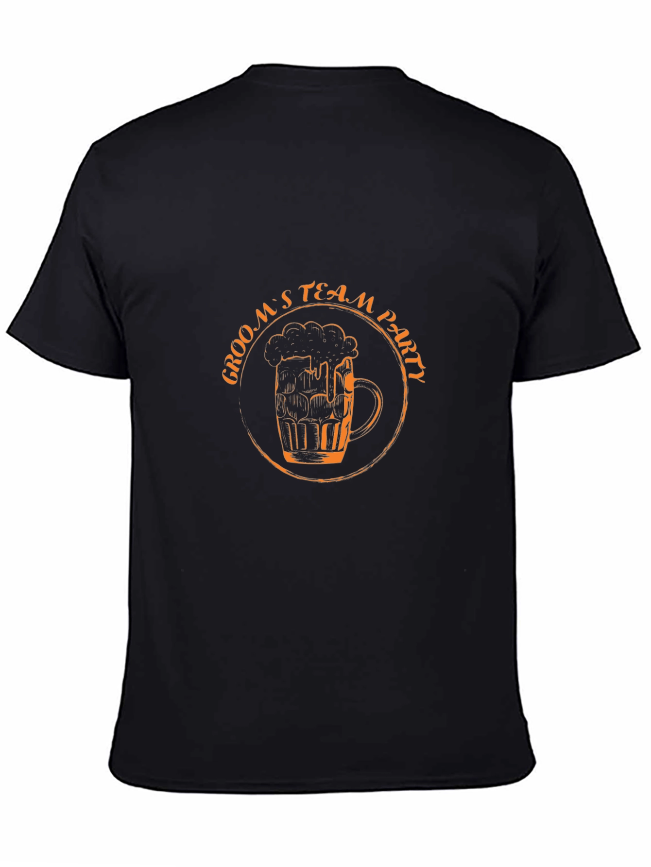 Grooms Team Party T-Shirt - Black