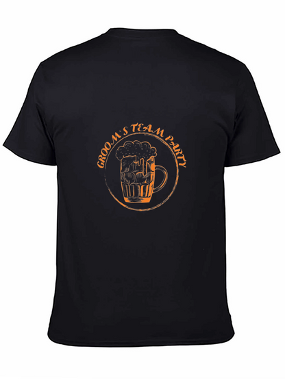 Grooms Team Party T-Shirt - Black