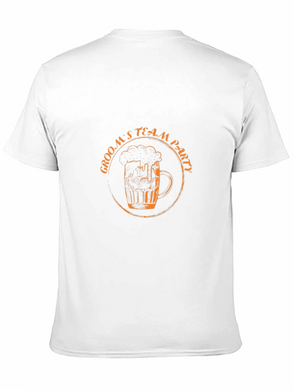 Grooms Team Party T-Shirt - Black