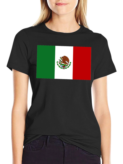 Mexican Flag T-Shirt - Black Cotton Tee