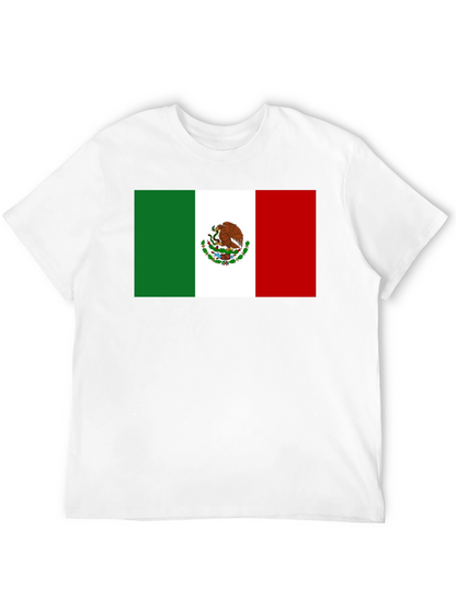 Mexican Flag T-Shirt - Black Cotton Tee