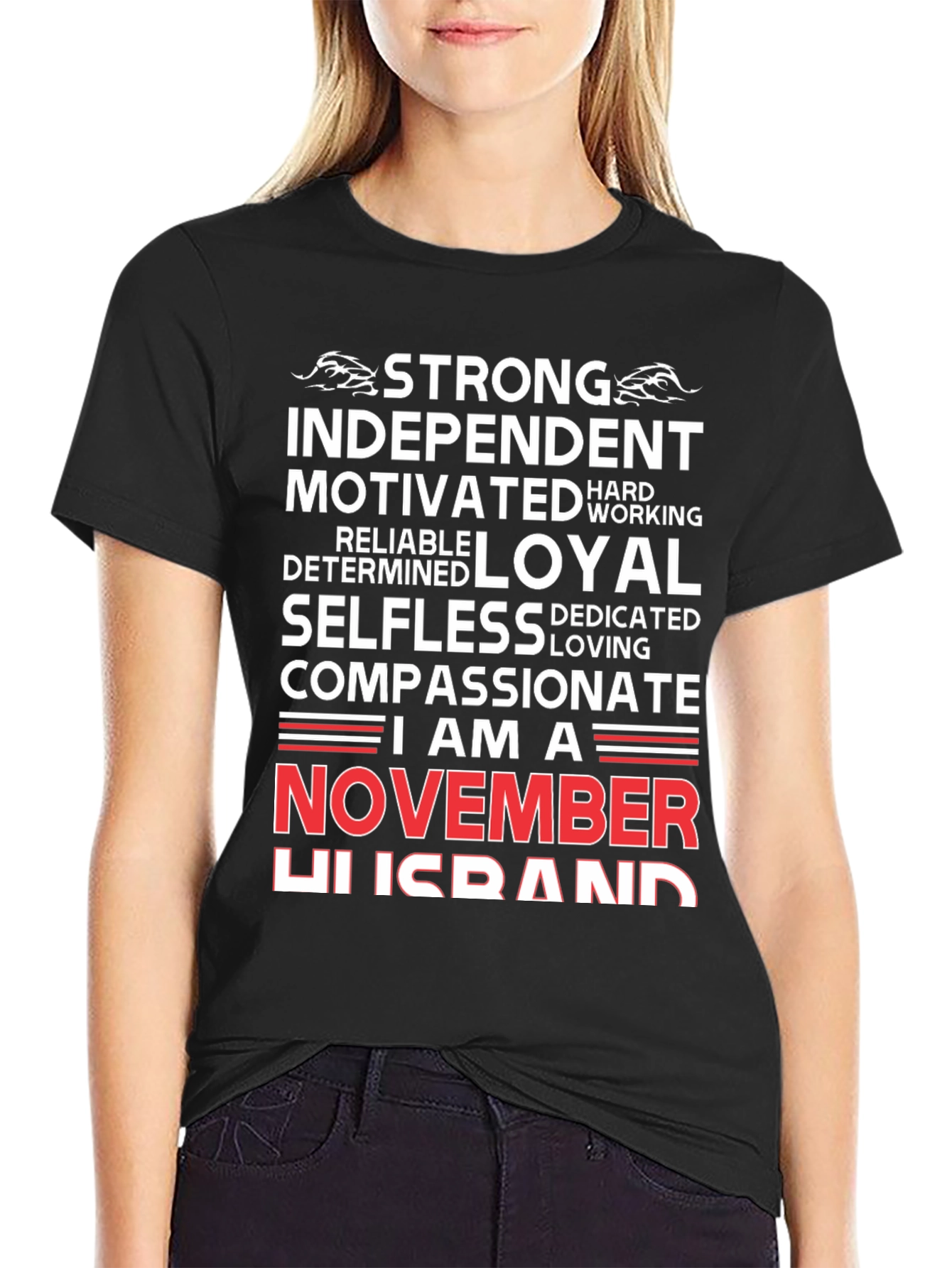 Strong November Husband T-Shirt