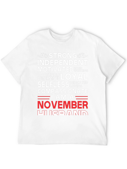 Strong November Husband T-Shirt