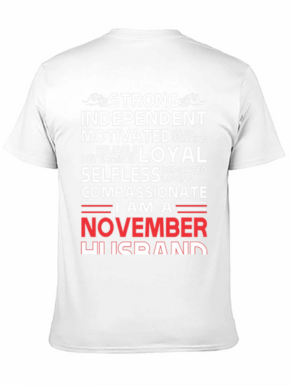 Strong November Husband T-Shirt