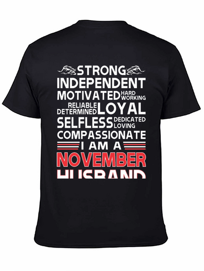 Strong November Husband T-Shirt