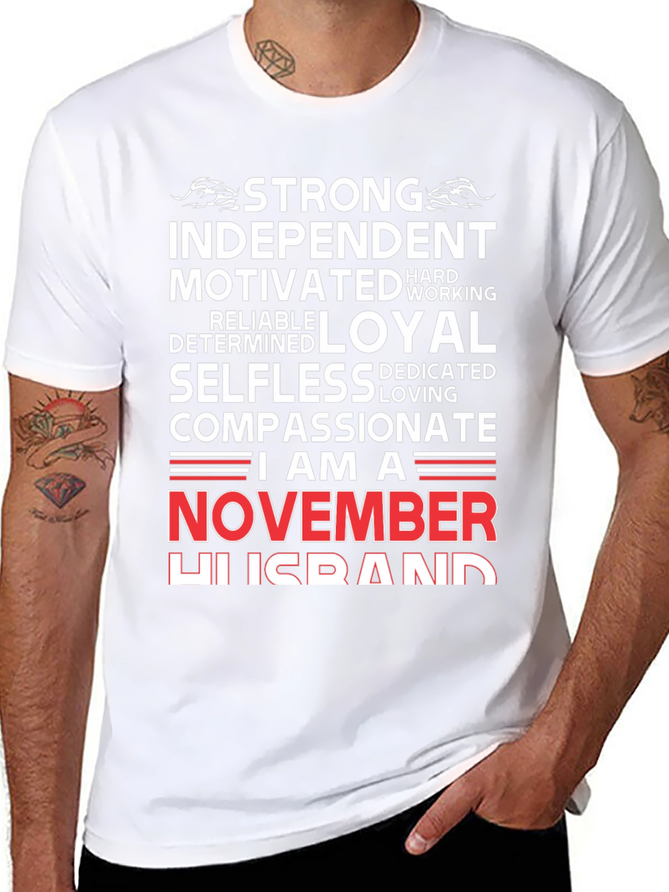 Strong November Husband T-Shirt