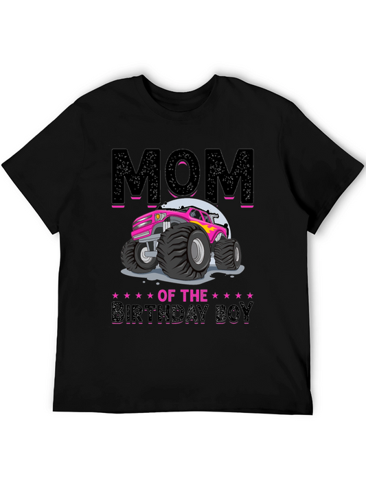 Mom of the Birthday Boy Monster Truck T-Shirt