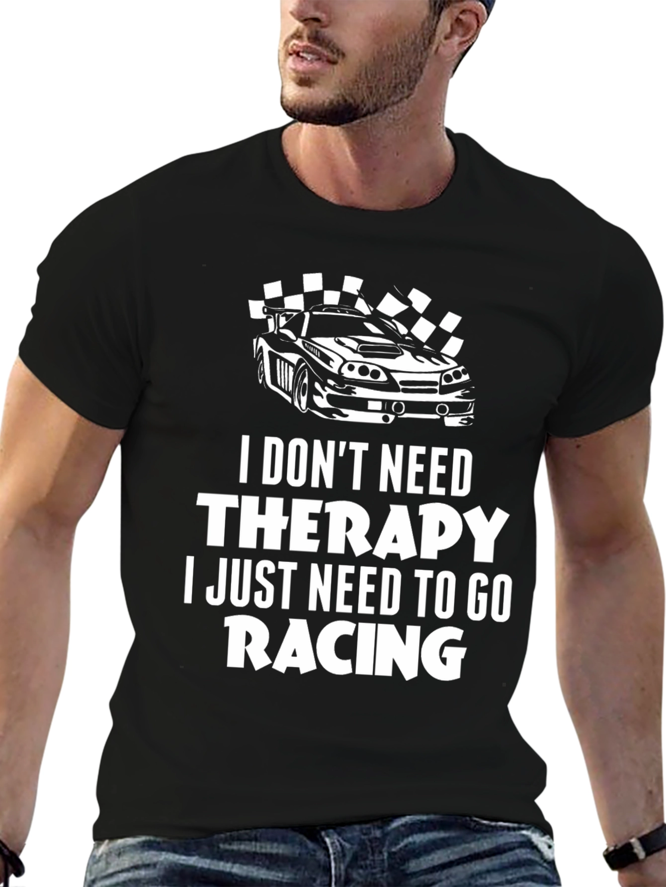 Racing Therapy T-Shirt | Car Racing Graphic Tee