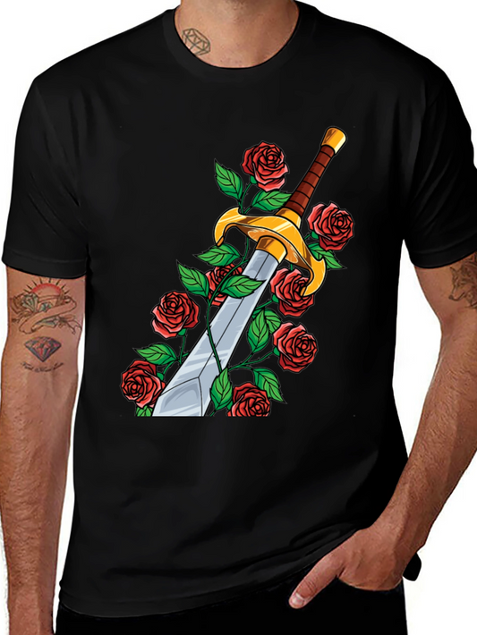 Sword & Roses Graphic Tee - Menswear