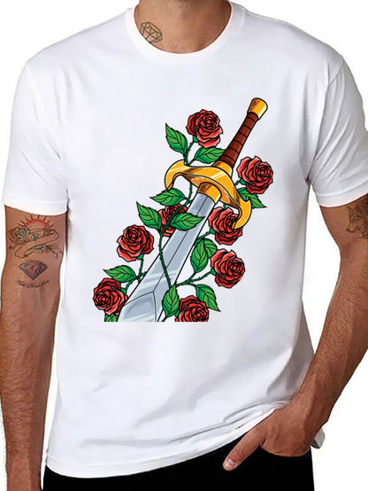 Sword & Roses Graphic Tee - Menswear