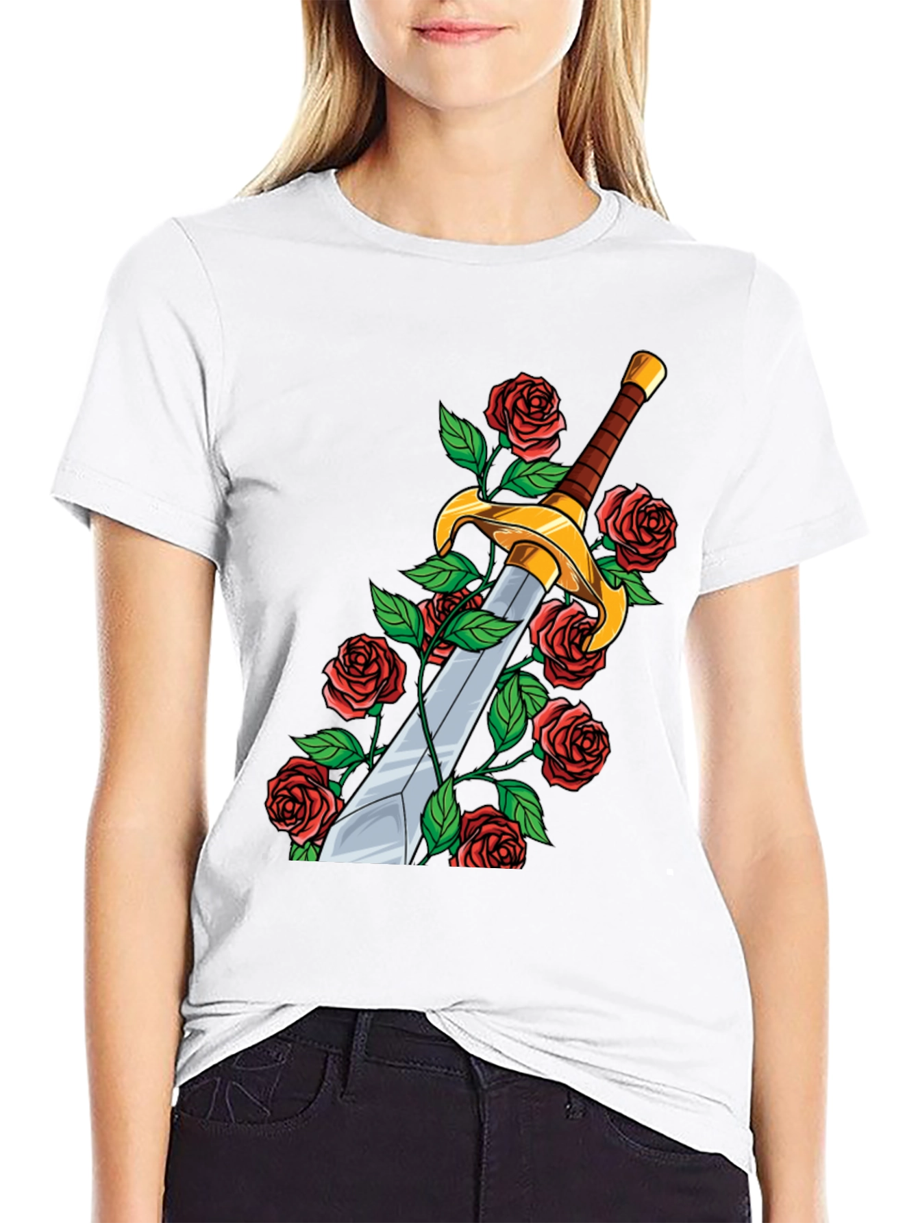 Sword & Roses Graphic Tee - Menswear