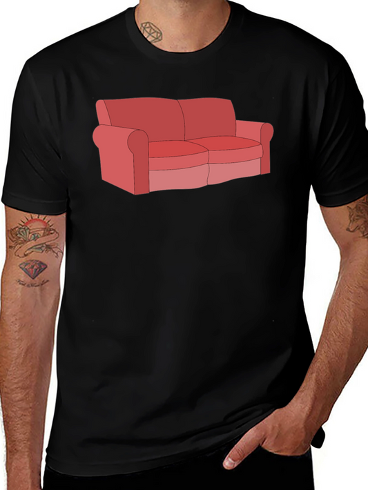 Couch T-Shirt - Funny Cartoon Graphic Tee