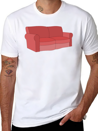 Couch T-Shirt - Funny Cartoon Graphic Tee